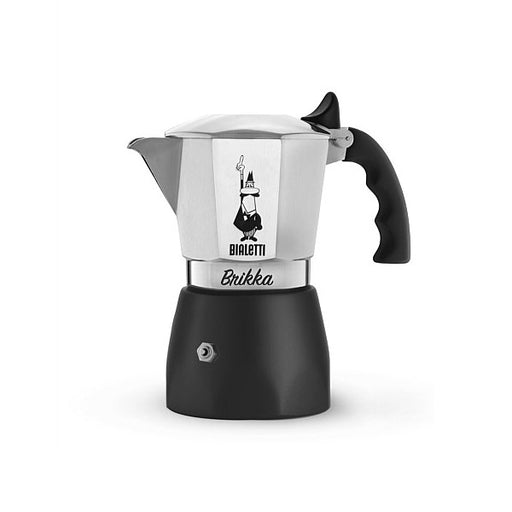 Bialetti Brikka Moka Pot- All Sizes 4 cup - Integrated Valve