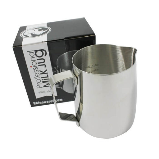 Rhino Professional Milk Jug 600ml (20oz), simple, Rhino - Barista Warehouse